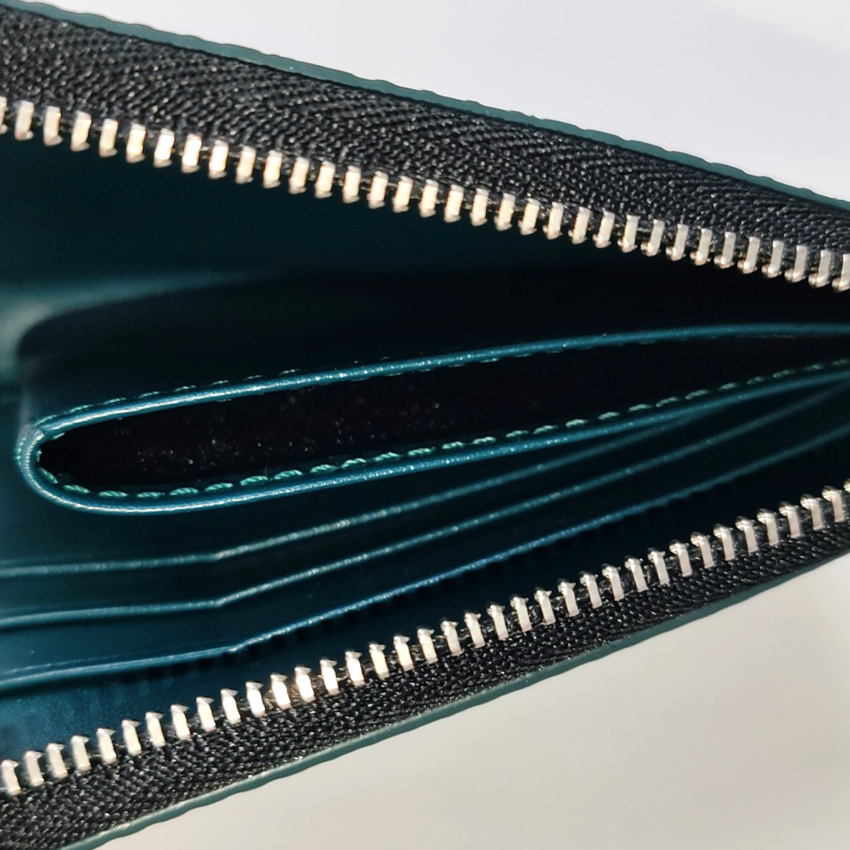 MCM Blue Cowhide Embossed Wallet Silver Hardware-(SKU)-944007895