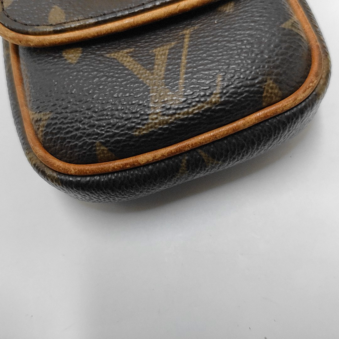LOUIS VUITTON TULUM Brown Coated Canvas Monogrammed Change Purse Golden hardware-(SKU)-947601683