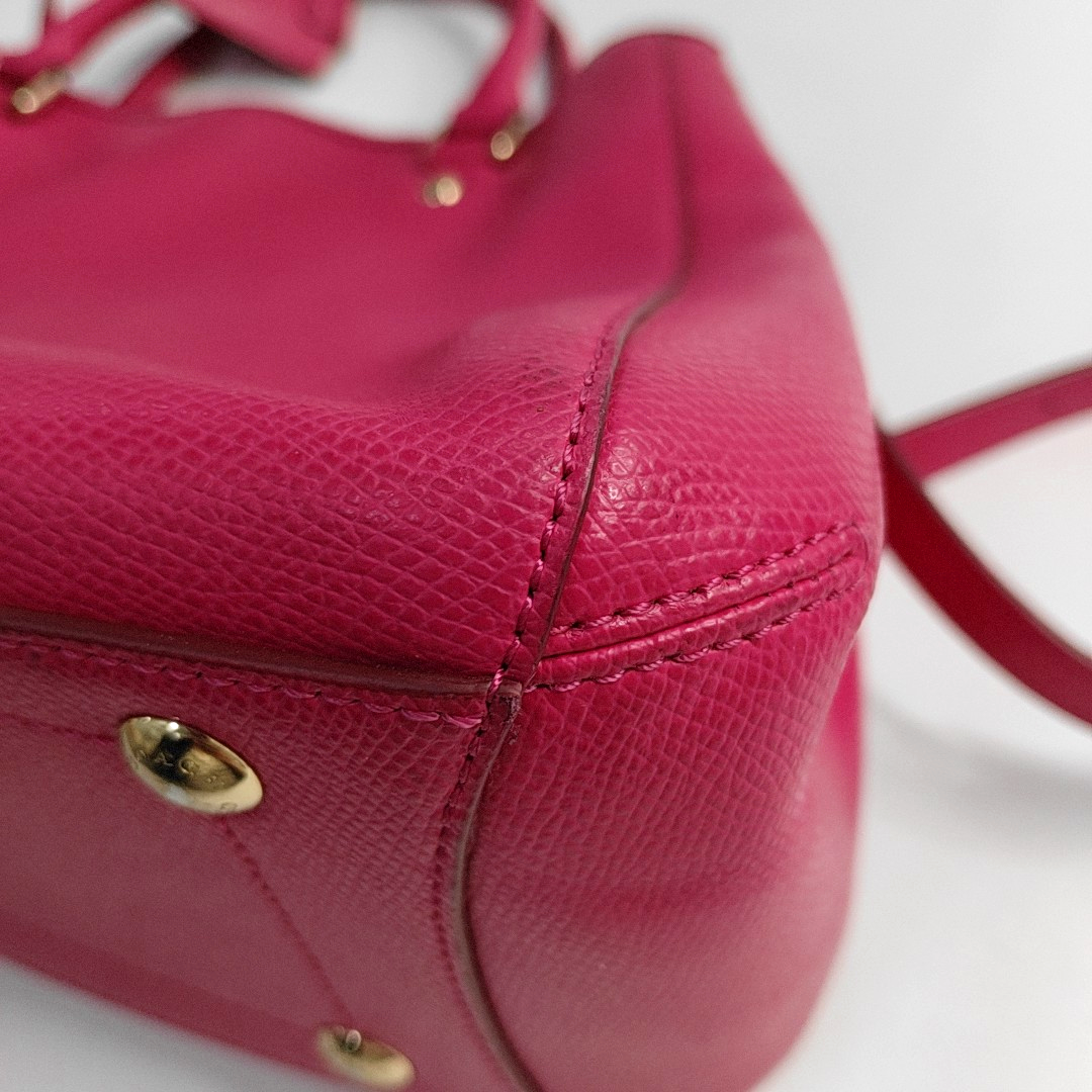 COACH MARGOT Pink Leather Single Shoulder Bag Handbag Crossbody Bag Golden hardware Removable shoulder strap-(SKU)-944147467