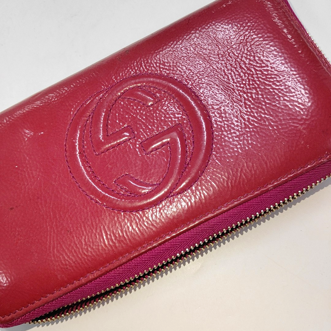 GUCCI Soho Red Leather Tassel Wallet Golden hardware-(SKU)-14500964