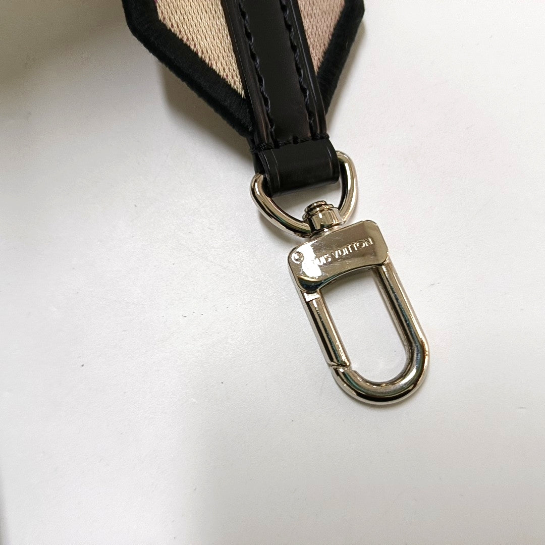 LOUIS VUITTON CLUNY Mini Black EPI Leather Wave Pattern Cluny Shoulder Bag Crossbody Handbag with Silver Hardware and Removable Strap-(SKU)-968561180