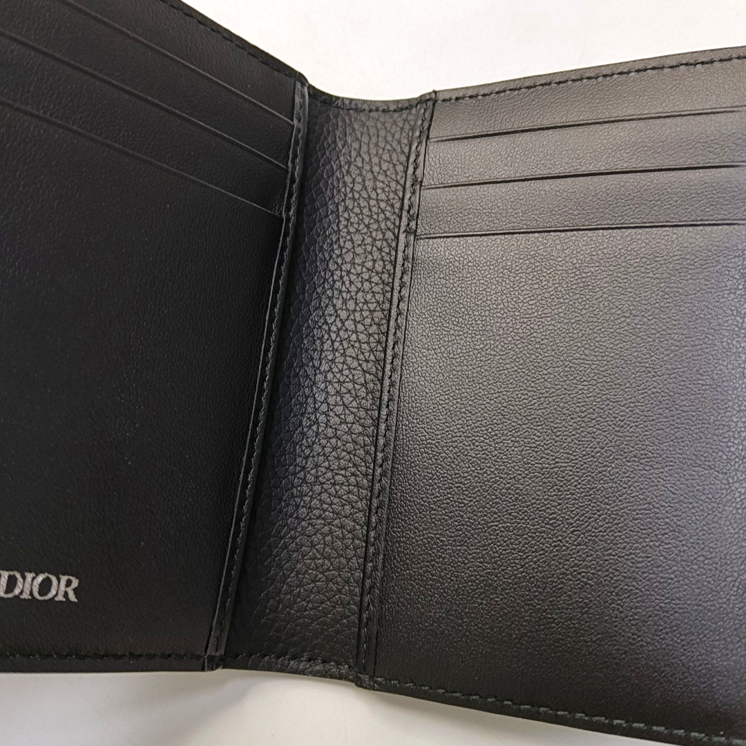 DIOR Black Cowhide Card Case-(SKU)-953190341