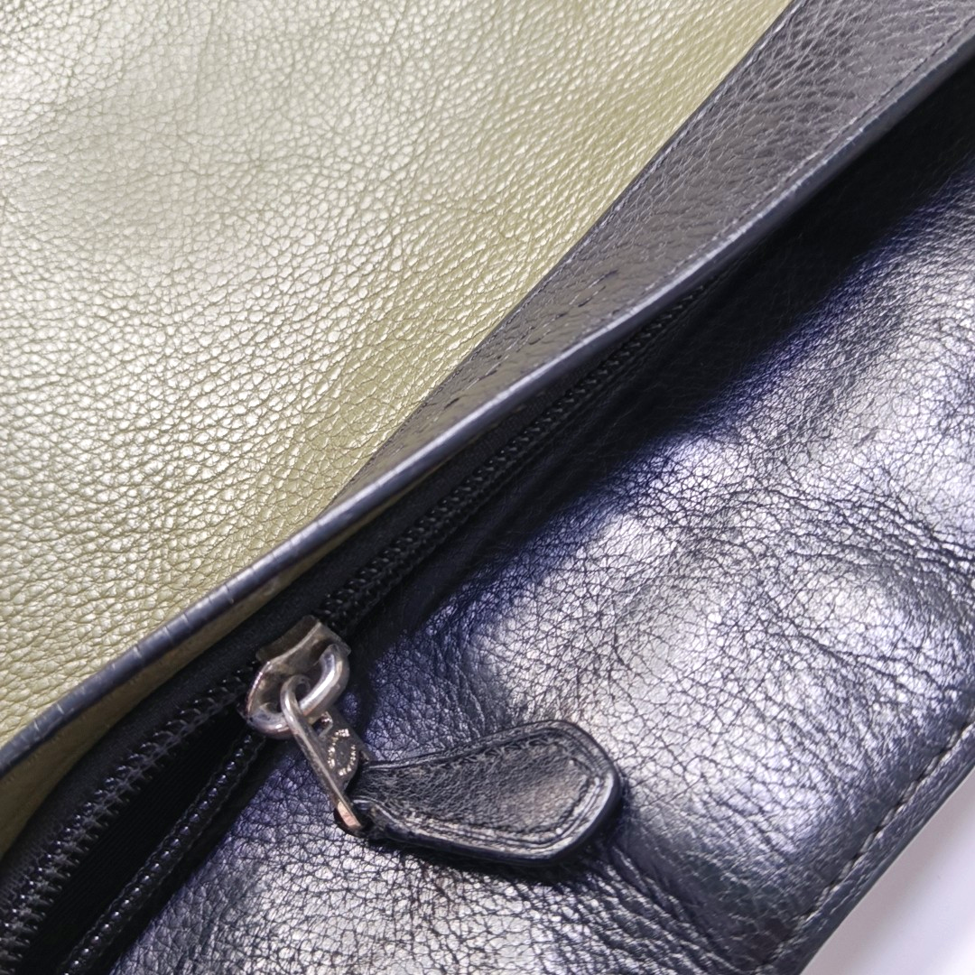COACH Green Leather Crossbody Single Shoulder Bag Silver Hardware-(SKU)-951540005