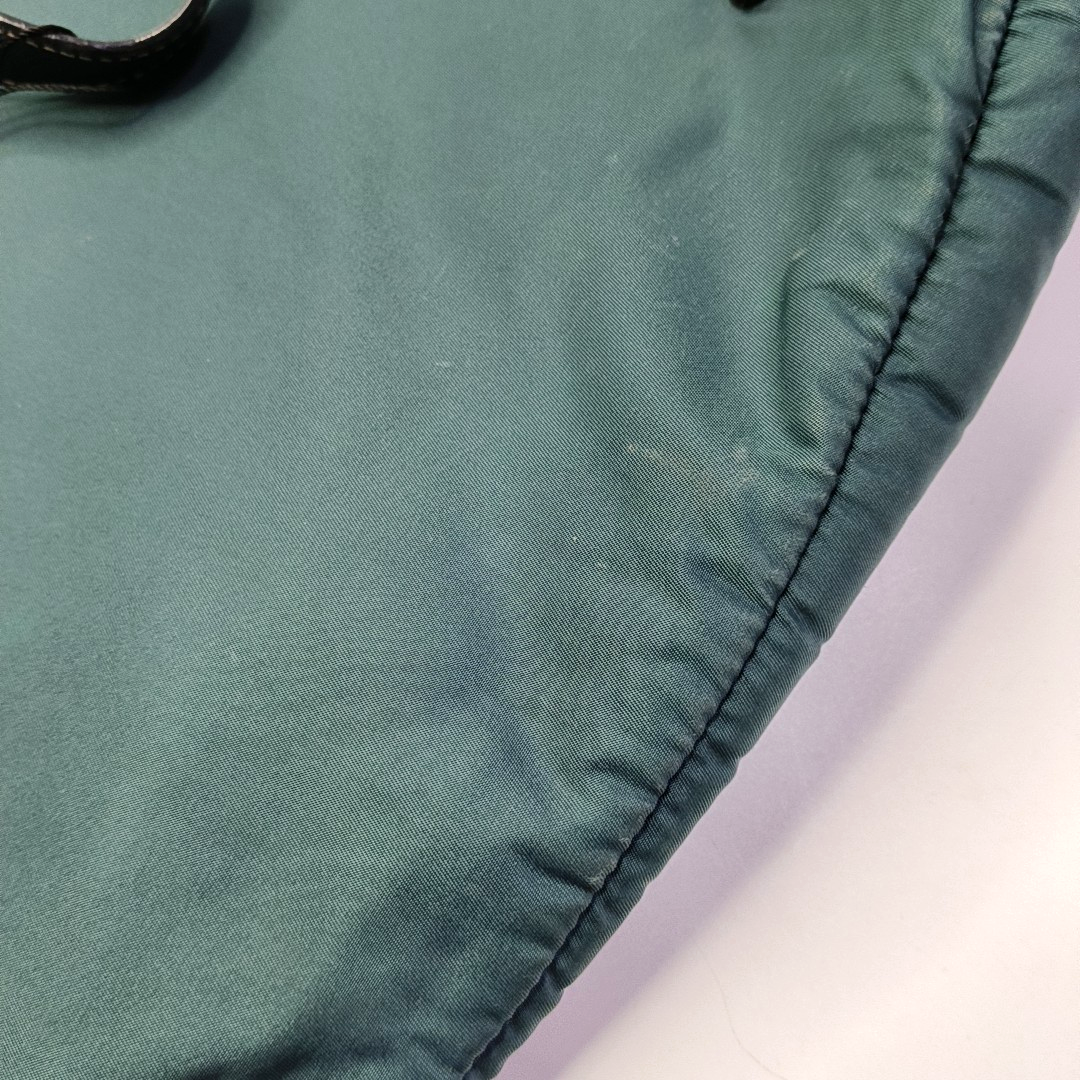 PRADA Tote bag Blue Nylon Logo Single Shoulder Bag Crossbody Tote Bag Golden hardware Removable shoulder strap-(SKU)-958133297
