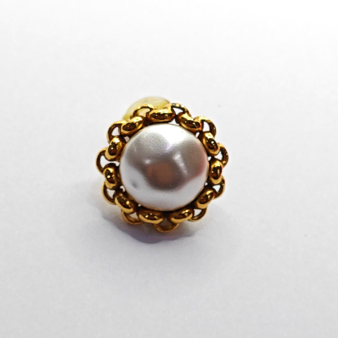 CHANEL 其它样式耳钉金色合金,人造珍珠Ear clamp-(SKU)-941506816
