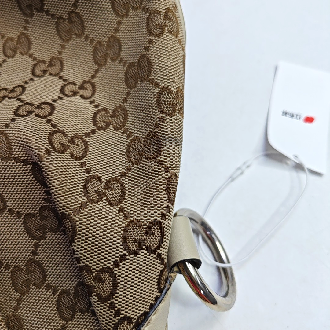 GUCCI Sukey Brown Canvas Monogram Handbag Single Shoulder Bag Silver Hardware-(SKU)-957811466