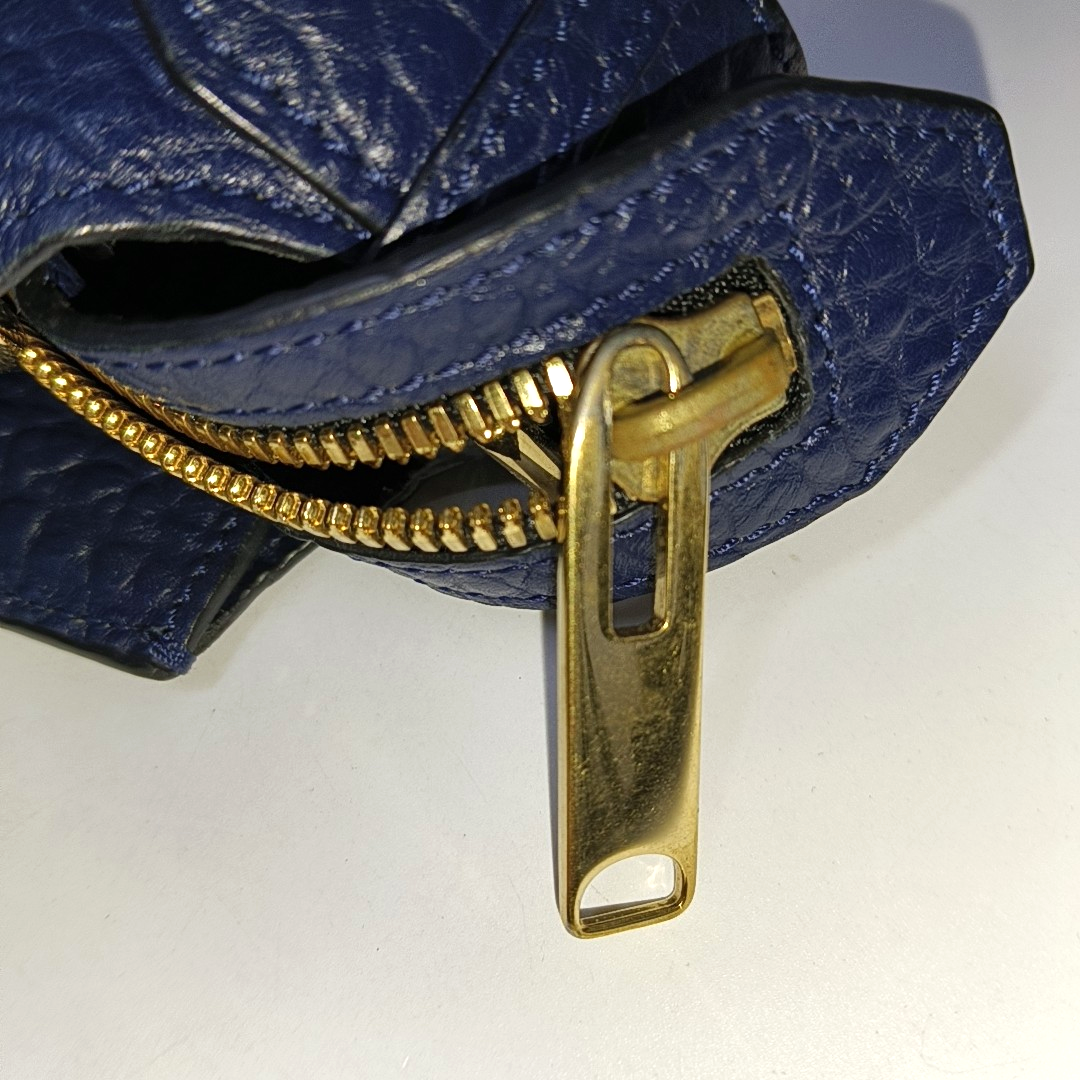 BURBERRY Gladstone Dark Blue Cowhide Single Shoulder Bag Handbag Golden hardware Removable shoulder strap-(SKU)-939605171