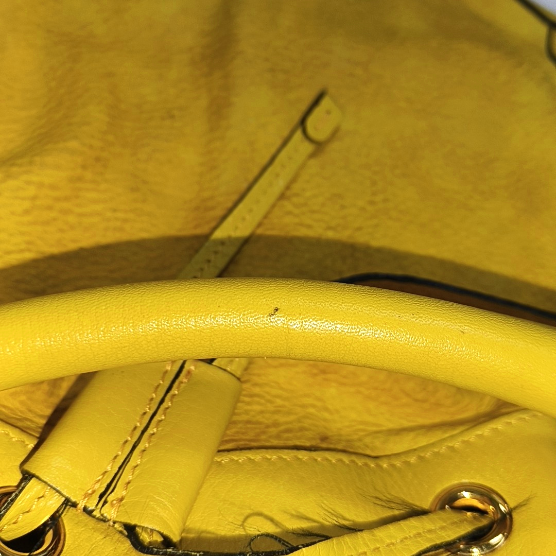 BURBERRY Northfield Yellow Leather Shoulder Bag Tote Golden hardware Removable shoulder strap-(SKU)-14373312