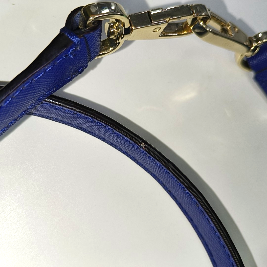Kate Spade Blue Leather Single Shoulder Bag Crossbody Bag Tote Bag Golden hardware Removable shoulder strap-(SKU)-951856762