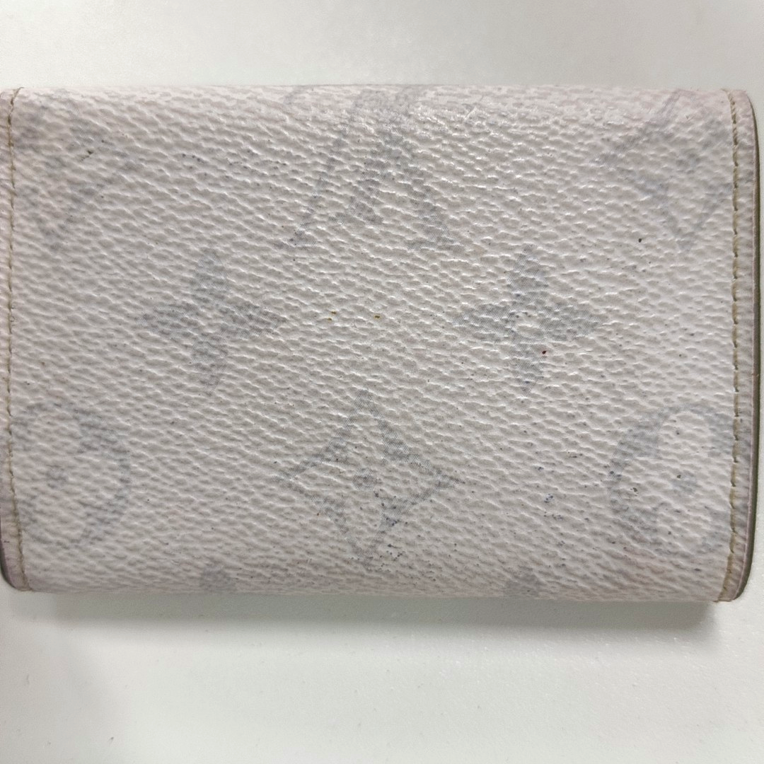 LOUIS VUITTON DISCOVERY Grey Coated Canvas Old Money Wallet Silver Hardware-(SKU)-13382678