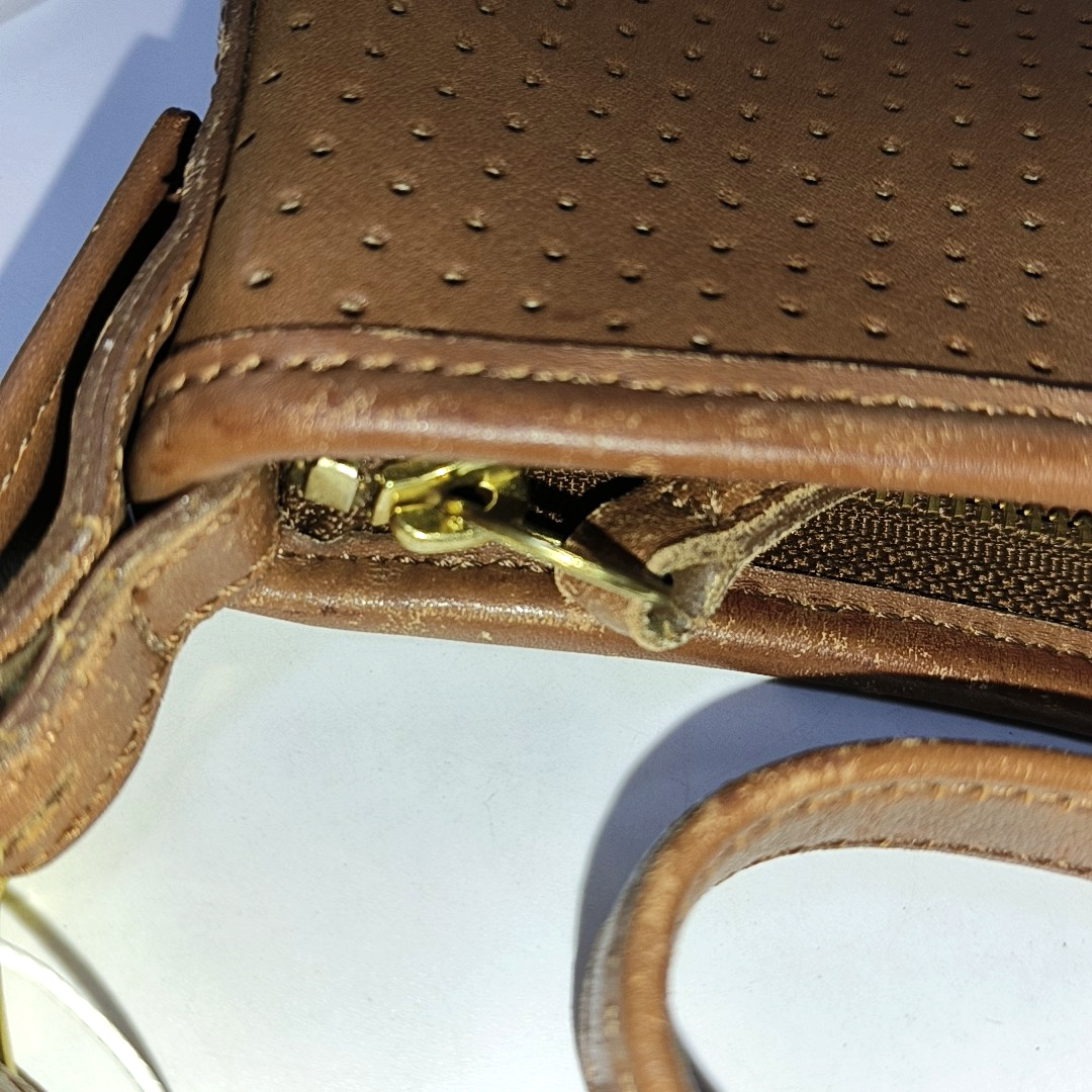 COACH Brown Leather Single Shoulder Bag Tote Bag Golden hardware Removable shoulder strap-(SKU)-942136489