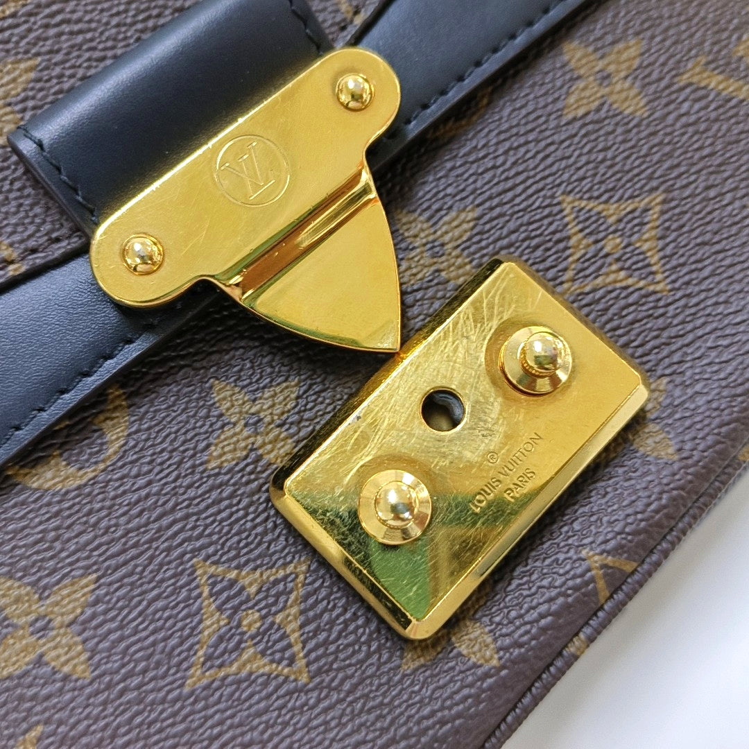LOUIS VUITTON MARCEAU Brown Coated Canvas Monogram Single Shoulder Bag Crossbody Bag Gold Hardware-(SKU)-966233231