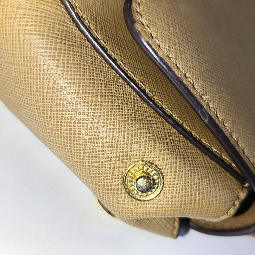 MICHAEL KORS Small size Khaki Leather Embossed Crossbody Bag, Handbag, Shoulder Bag Golden hardware Removable shoulder strap-(SKU)-940776973