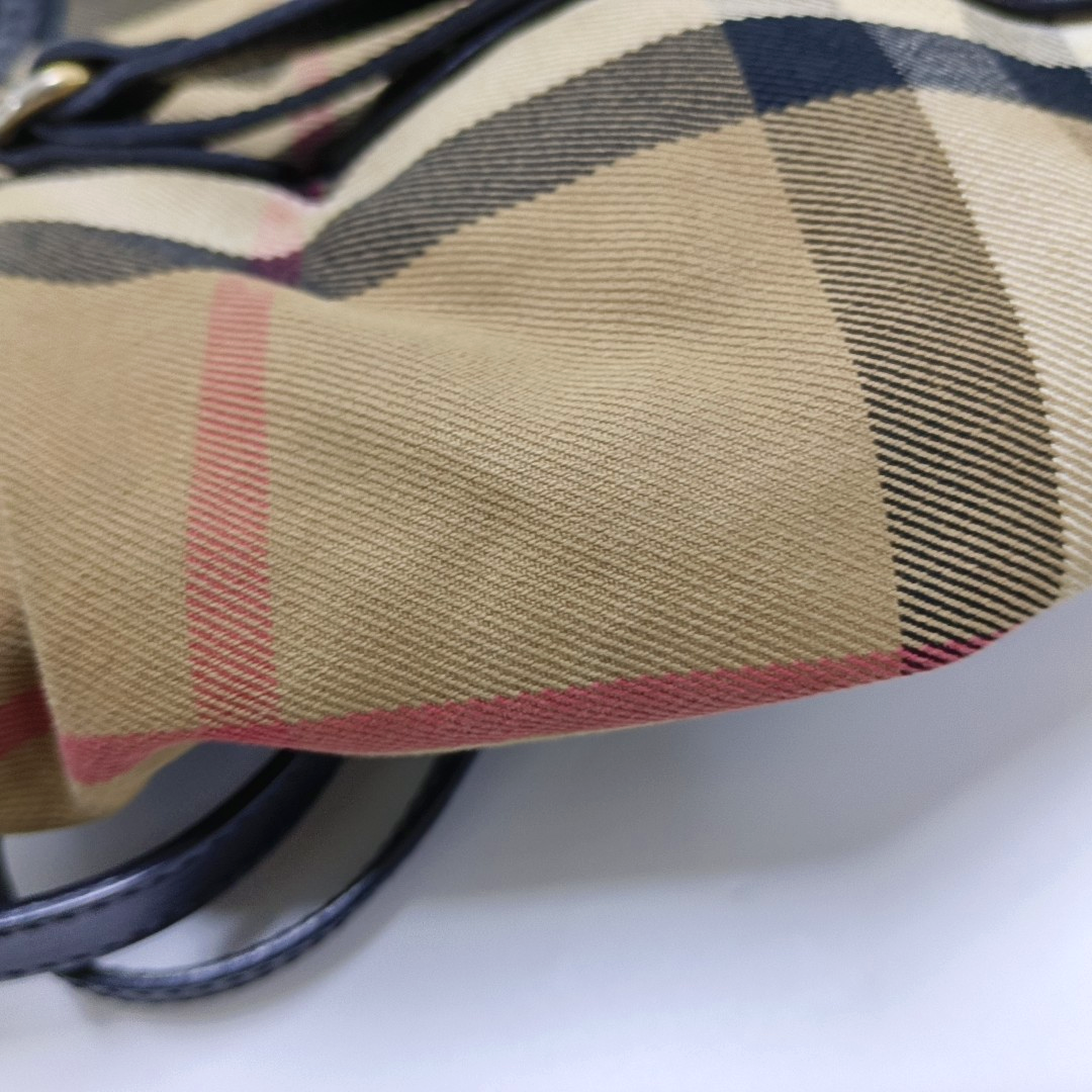 BURBERRY Canterbury Brown Canvas Single Shoulder Bag Handbag Golden hardware-(SKU)-956090966
