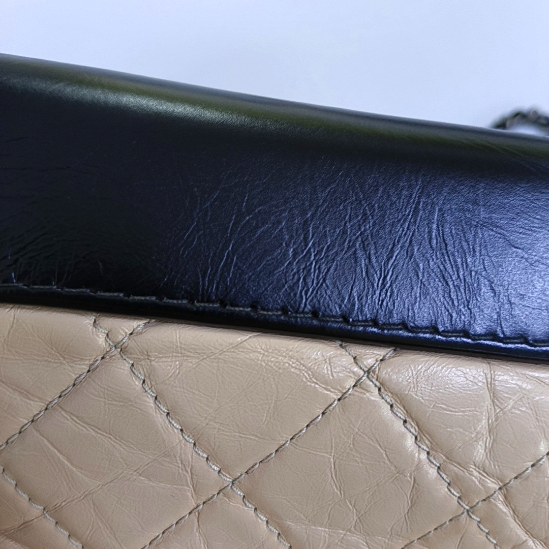 CHANEL GABRIELLE Small Beige Calfskin Quilted Crossbody Shoulder Bag Detachable Strap-(SKU)-962443270