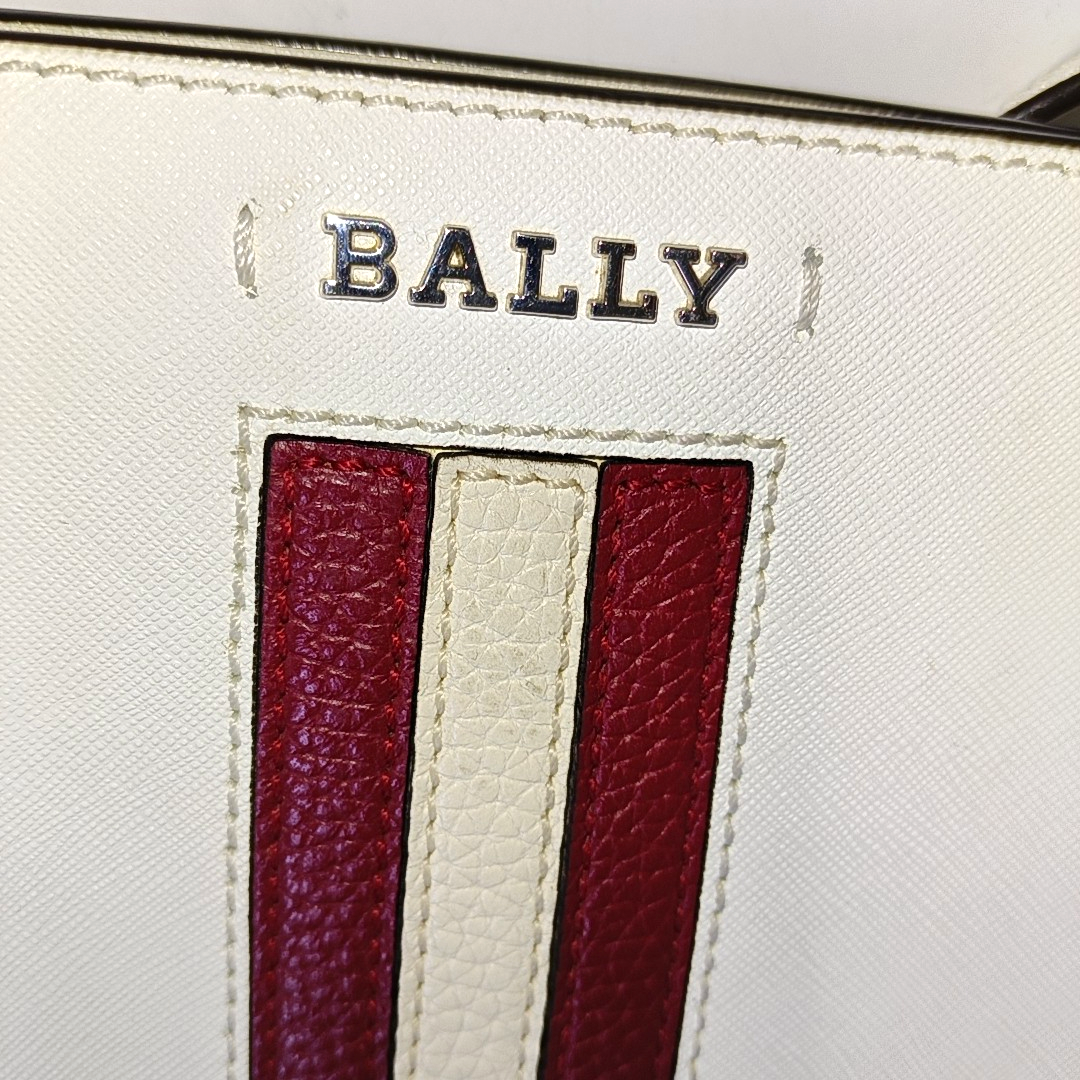 BALLY Tote bag White Cowhide Single Shoulder Bag Tote Silver Hardware shoulder straps-(SKU)-939934719