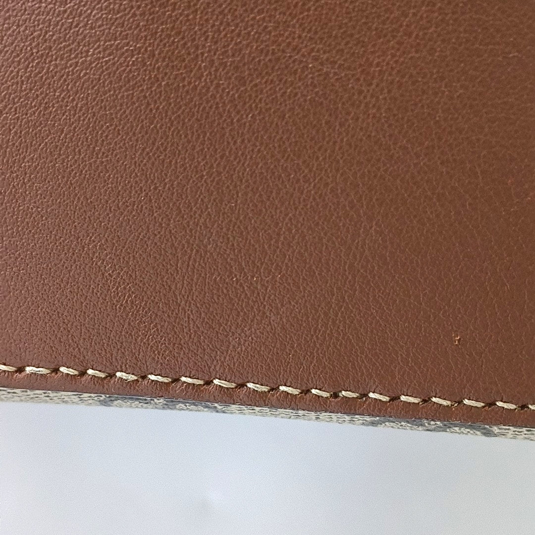 GUCCI Padlock Medium Brown Coated Canvas Monogram Shoulder Bag Handbag Golden Hardware-(SKU)-969086210