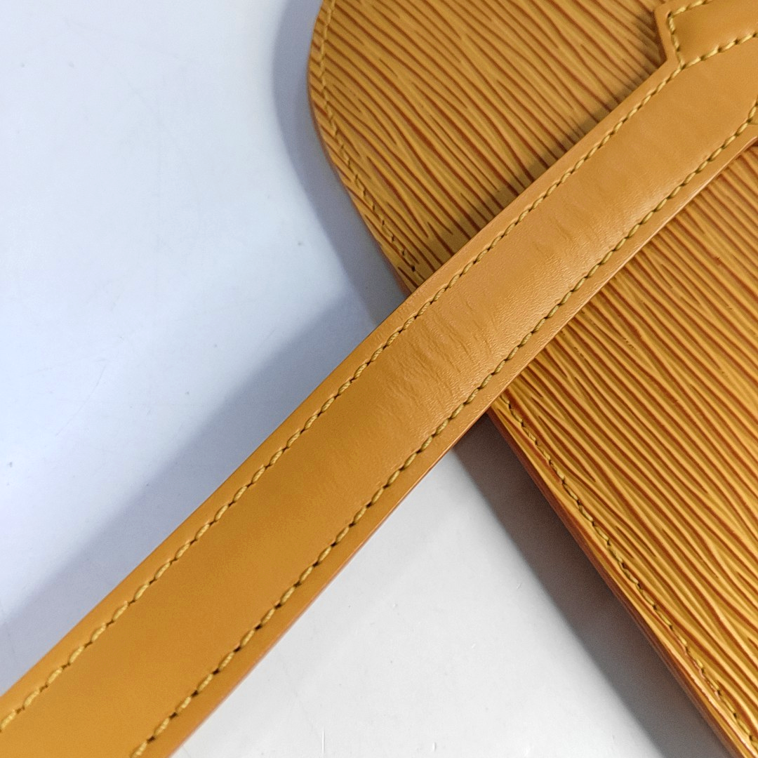 LOUIS VUITTON LUSSAC 黄色EPI牛皮水波纹Shoulder Bag Golden hardware Vintage model-(SKU)-959138039