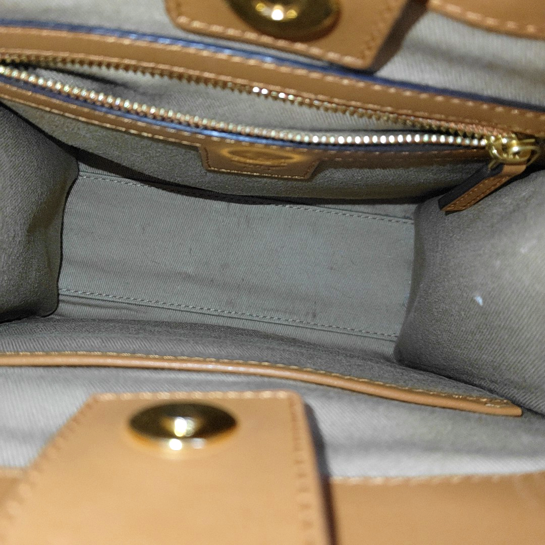 MCM KLASSIK mini Cognac Coated Canvas Monogram Single Shoulder Bag Golden hardware Removable shoulder strap-(SKU)-14432552
