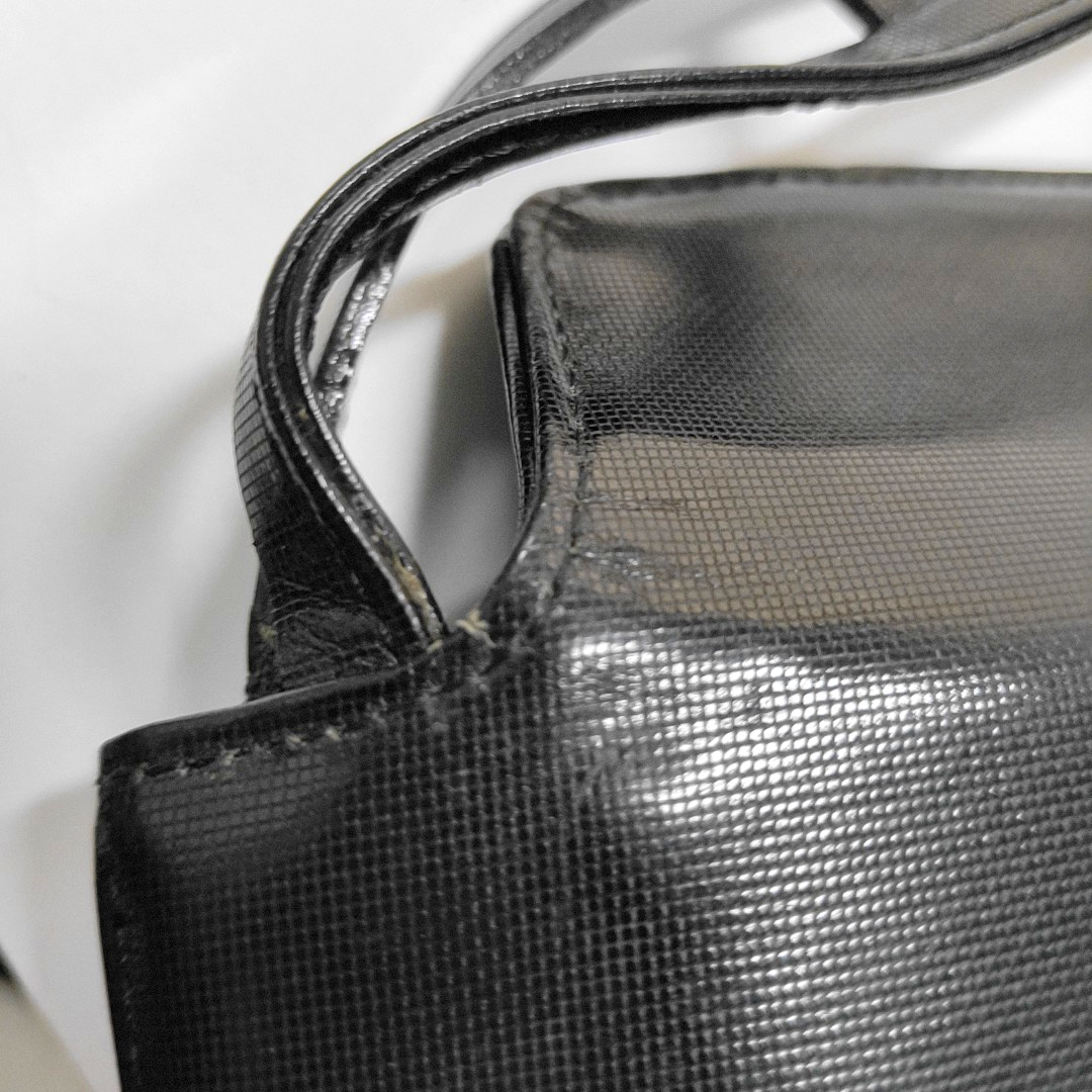 GIVENCHY Black Cowhide Embossed Single Shoulder Bag Silver Hardware-(SKU)-938647066
