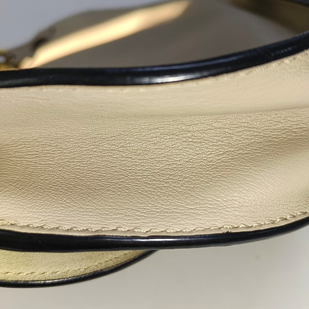 Chloé Georgia Light Gray Cowhide Crossbody Bag Golden hardware Removable shoulder strap-(SKU)-14414002