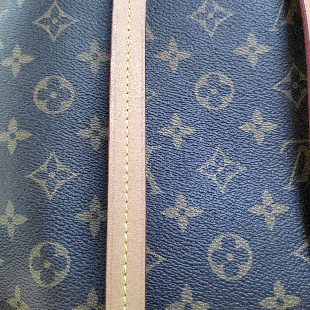 LOUIS VUITTON MONTSOURIS Brown Coated Canvas Monogram Backpack Handbag Gold Hardware-(SKU)-967932966