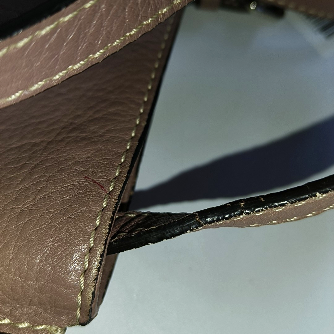 TOD'S Tote bag Dark Gray Cowhide Single Shoulder Bag Handbag Crossbody Bag Silver Hardware-(SKU)-935893458