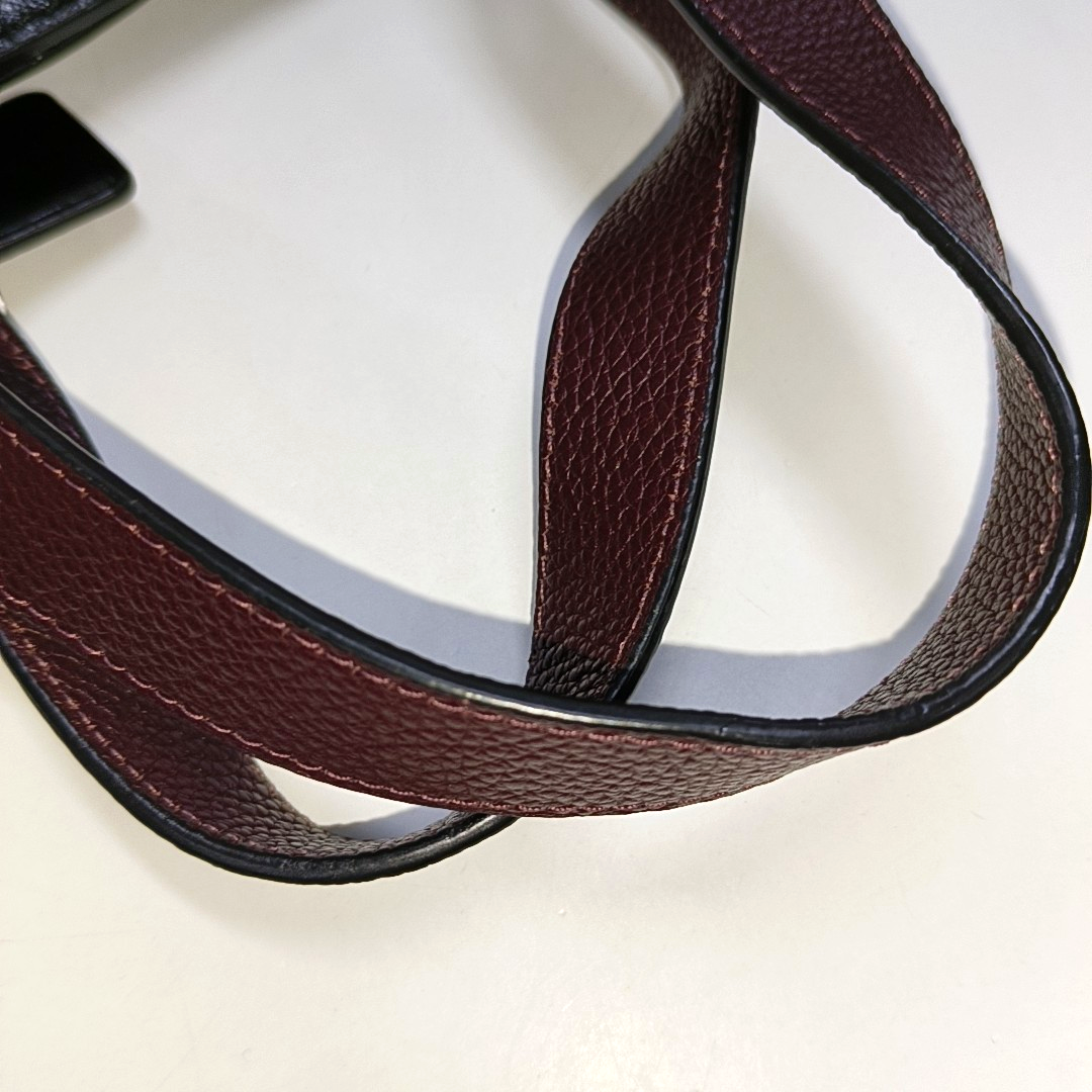 COACH FIELD Red Coated Canvas Carriage Single Shoulder Bag Crossbody Bag Handbag Golden hardware Pouch detachable shoulder strap-(SKU)-14243470