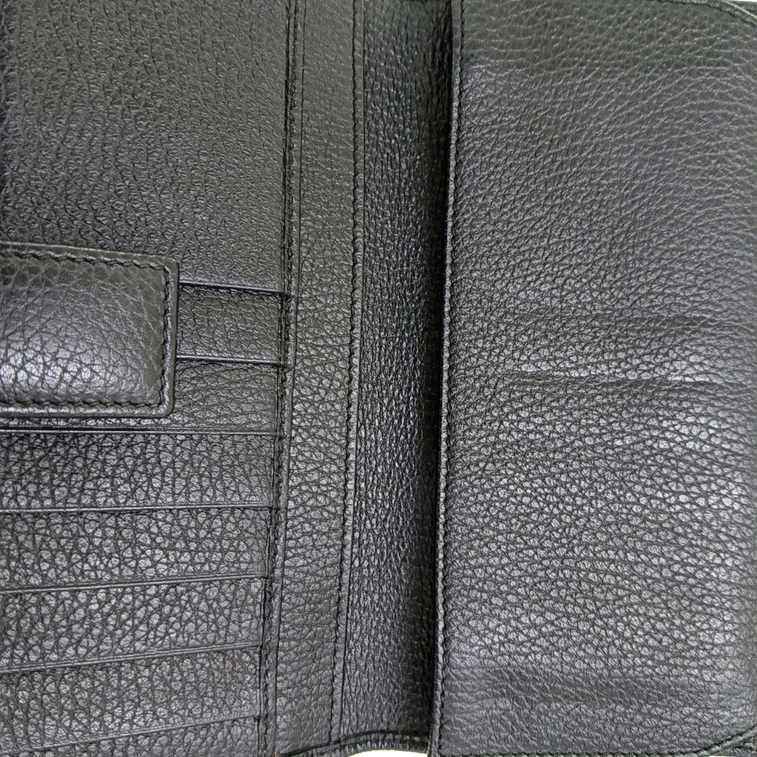 GUCCI Blondie Black Leather Studs Wallet Silver Hardware-(SKU)-960340084