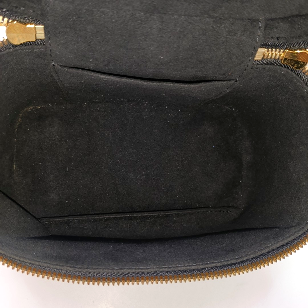 LOUIS VUITTON NICE Small Size Black Coated Canvas Printed Shoulder Bag, Tote Bag, Crossbody Bag with Golden Hardware and Detachable Strap-(SKU)-956355268