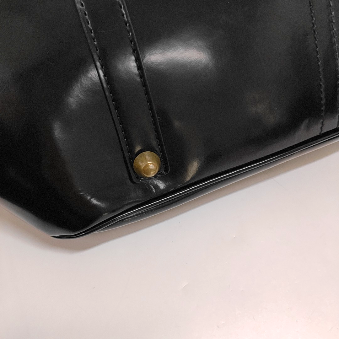 BURBERRY Tote bag Black Nylon Stud Handbag Golden hardware-(SKU)-960194301
