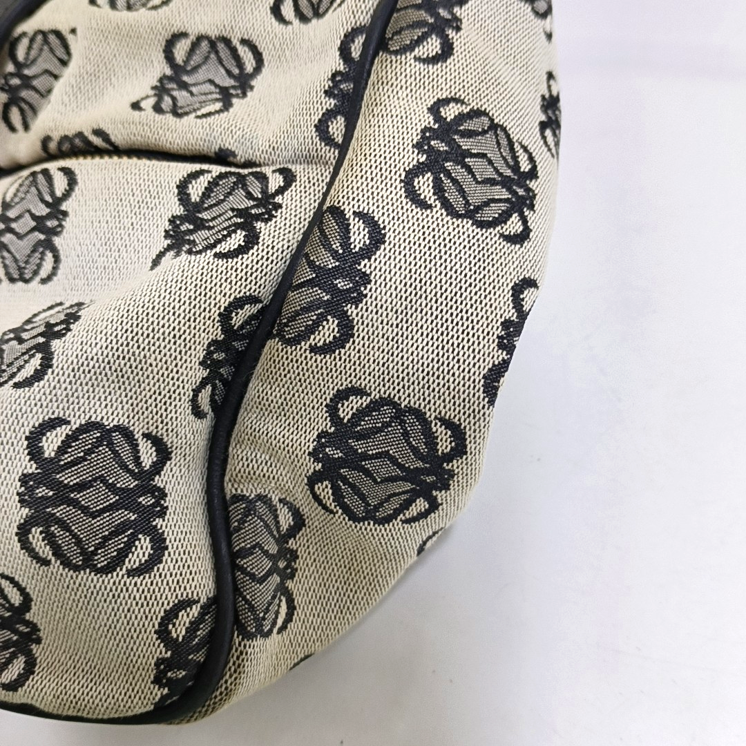 LOEWE Tote bag Grey Canvas Monogram Single Shoulder Bag Golden hardware-(SKU)-954726102