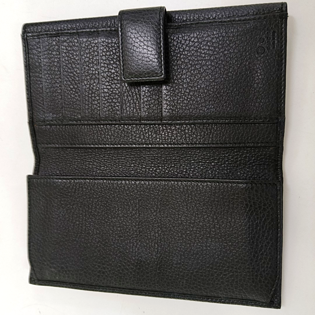 GUCCI Blondie Black Leather Studs Wallet Silver Hardware-(SKU)-960340084