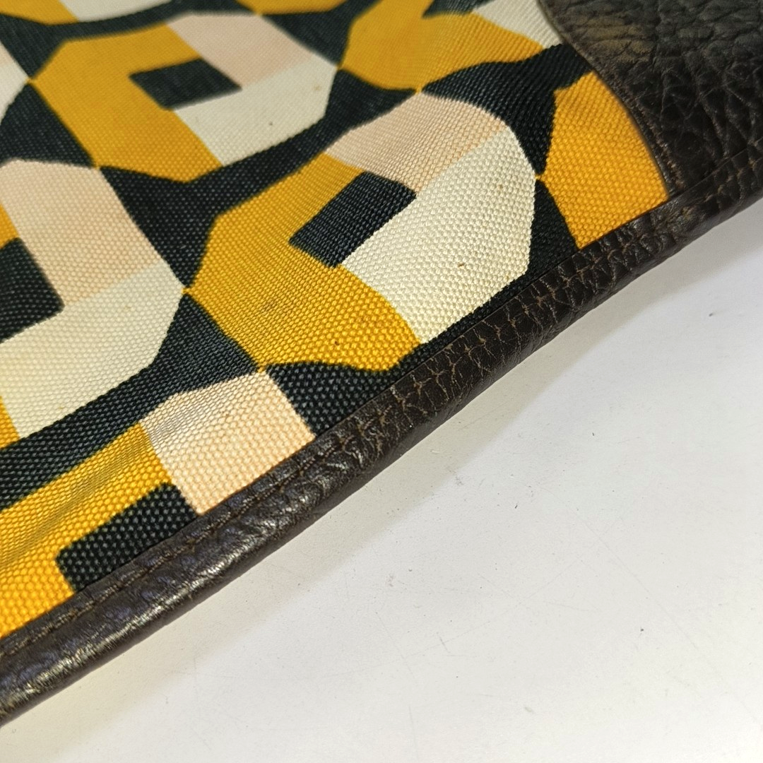 PRADA Multicolor Canvas Floral Print Tote Single Shoulder Bag Golden hardware-(SKU)-938564373
