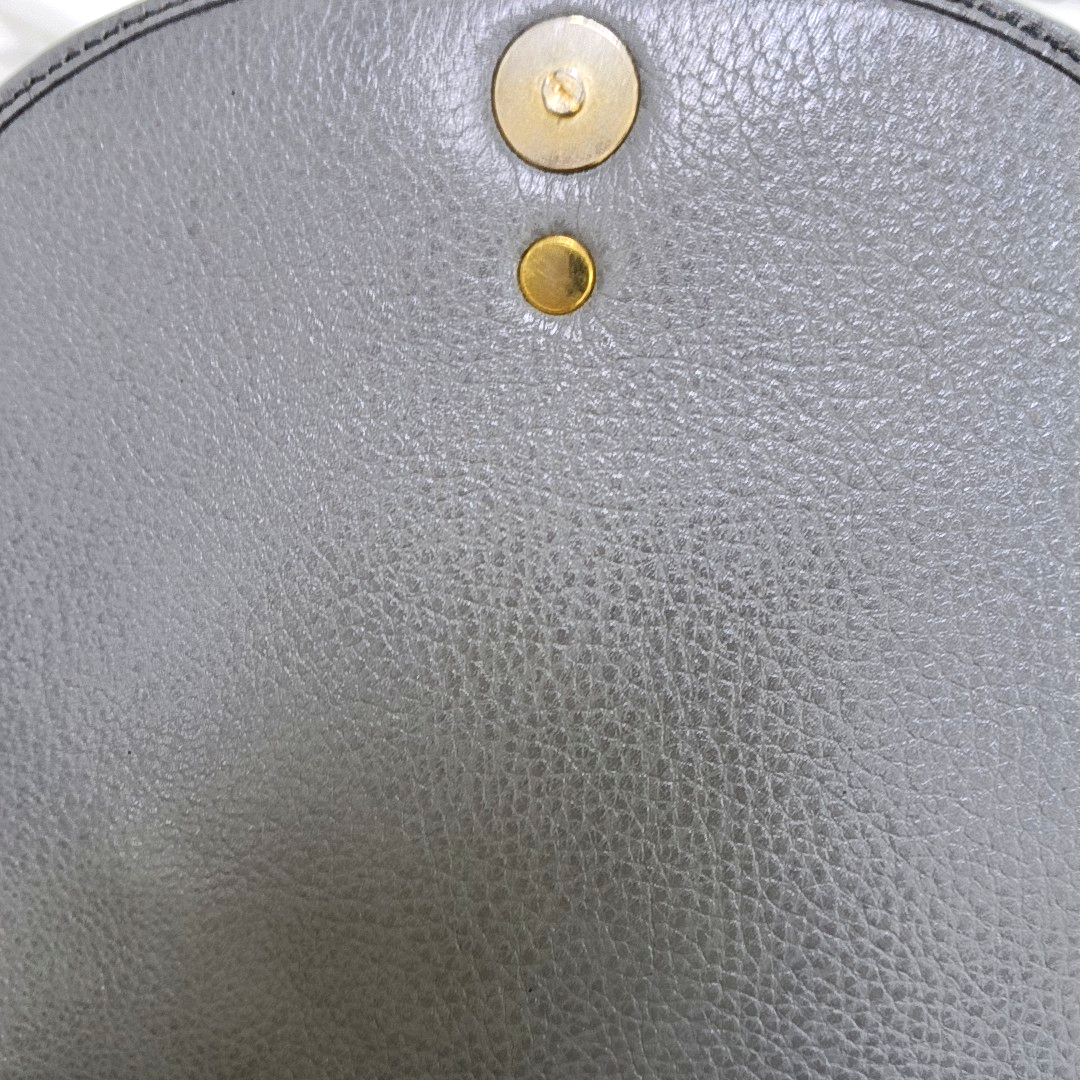 DIOR Grey Leather Single Shoulder Bag Golden hardware Sub-bag-(SKU)-959424457