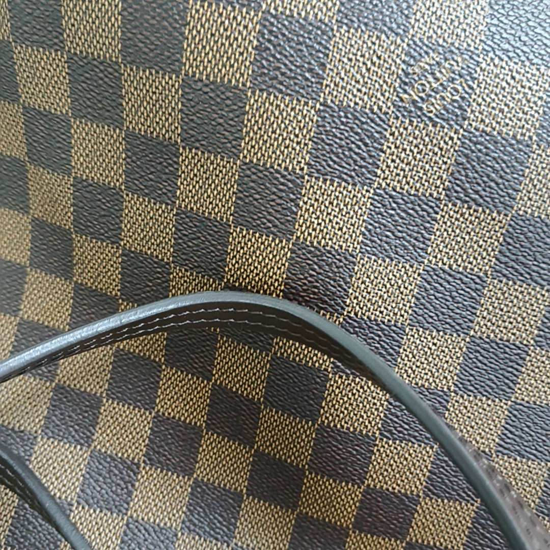 LOUIS VUITTON NEVERFULL Medium Brown Coated Canvas Monogram Shopping Bag Handbag Single Shoulder Bag with Detachable Strap and Pockets-(SKU)-957044821