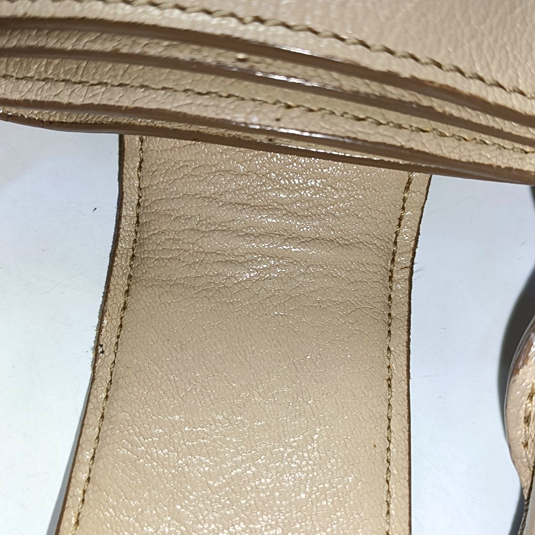 Miu Miu Tote bag Nude Pink Leather Single Shoulder Bag Tote Bag Golden hardware Removable shoulder strap-(SKU)-951760911