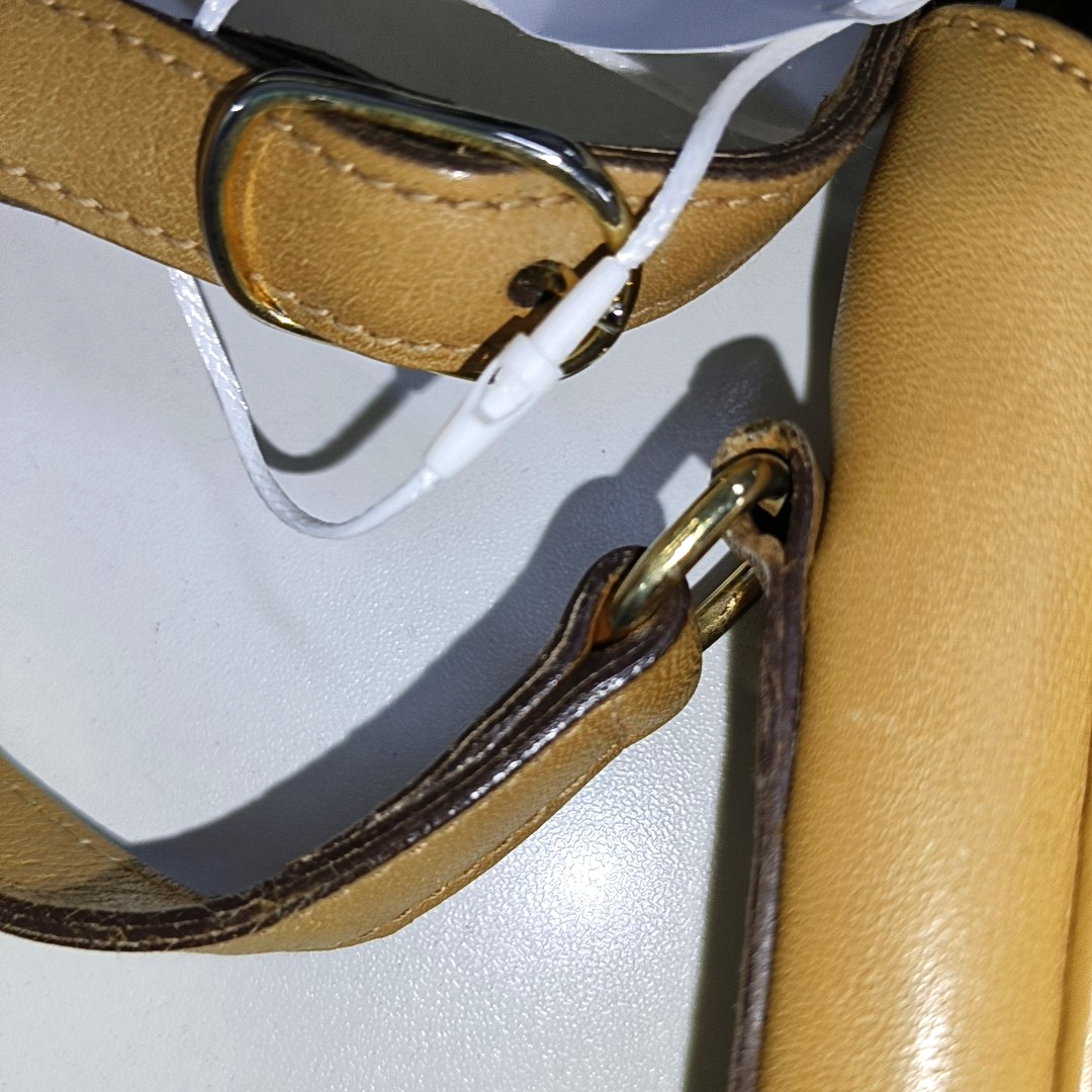 CELINE Brown Leather Single Shoulder Bag Crossbody Bag Silver Hardware-(SKU)-14353451