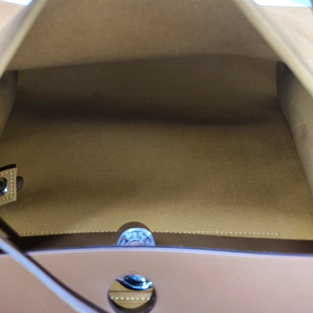 HERMÈS Herbag 31 Sun Yellow Canvas Shoulder Bag Tote Bag Crossbody Bag Silver Hardware C Removable Shoulder Strap-(SKU)-968658898