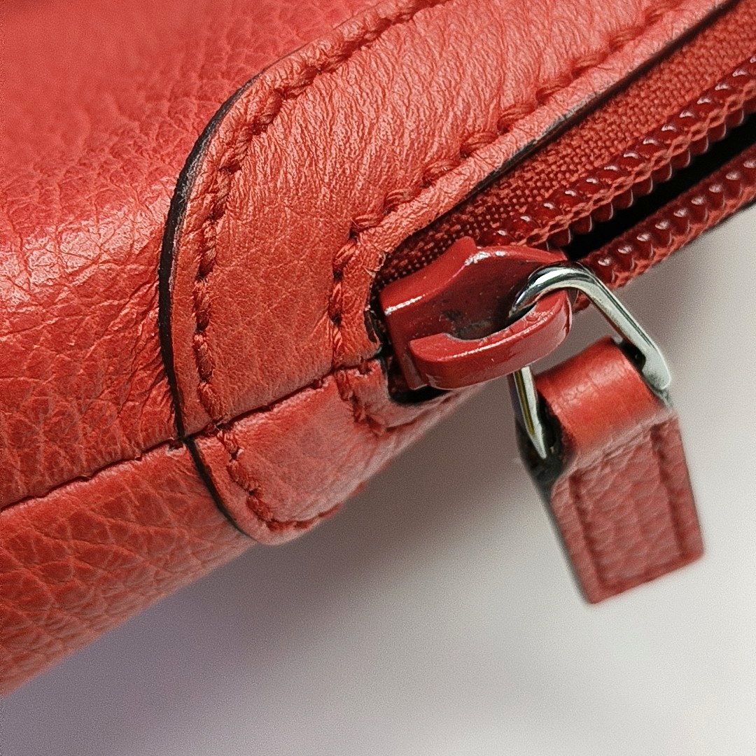 GUCCI DOME Red Cow Leather Striped Strap Single Shoulder Bag Handbag Crossbody Bag Silver Hardware Removable shoulder strap-(SKU)-960336464