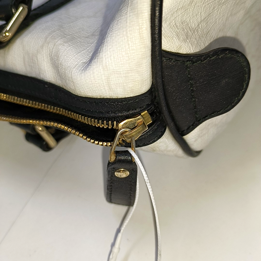GUCCI Joy White Coated Canvas Monogram Handbag Golden hardware-(SKU)-942429656