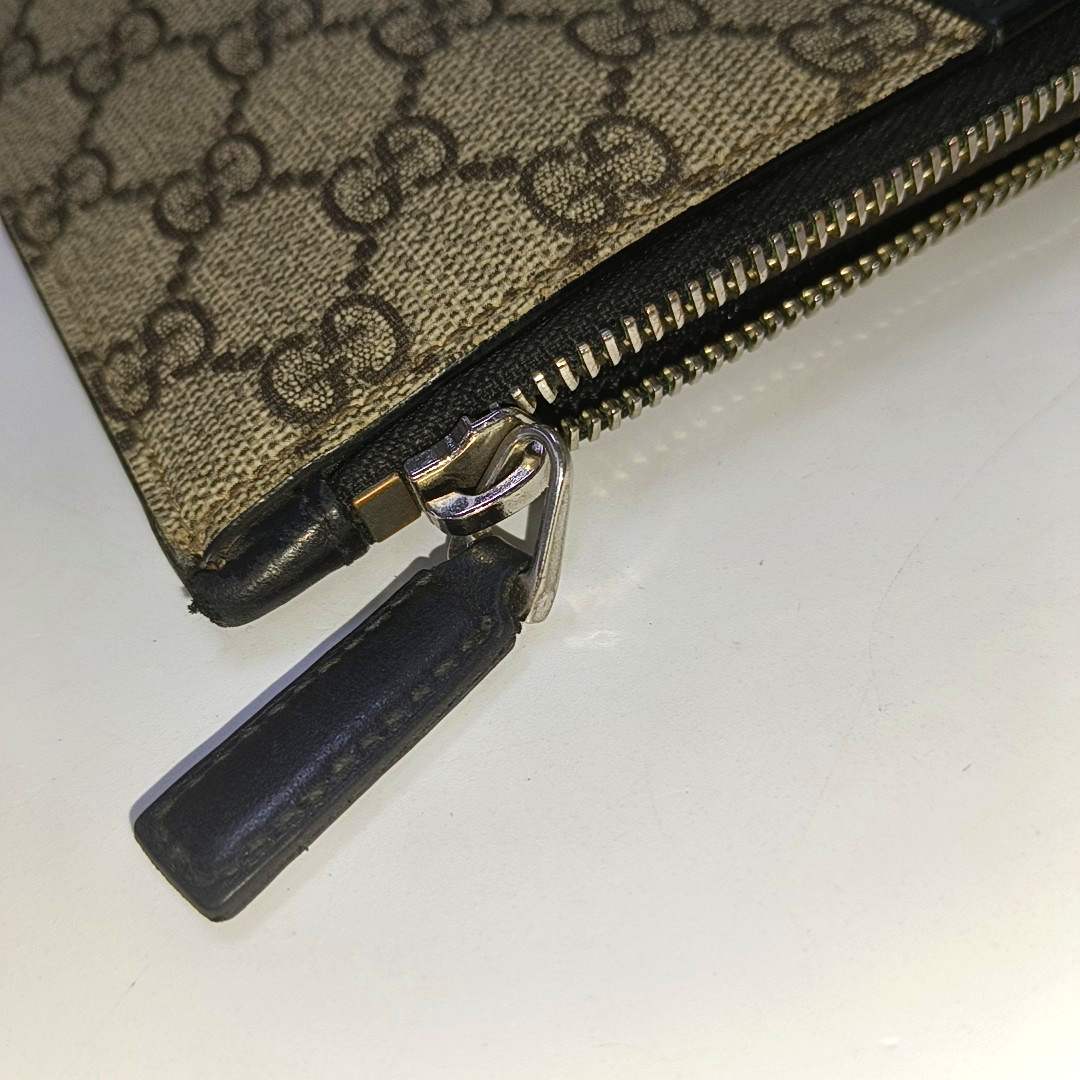 GUCCI GG Supreme Brown Coated Canvas Monogrammed Tote Handbag Silver Hardware-(SKU)-943502591