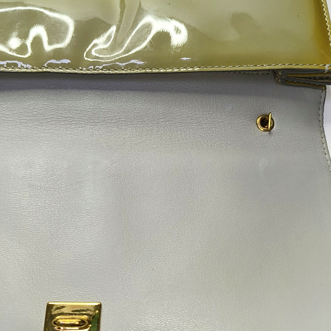 FERRAGAMO Ginny Green Cowhide Single Shoulder Bag Crossbody Golden hardware-(SKU)-942638146