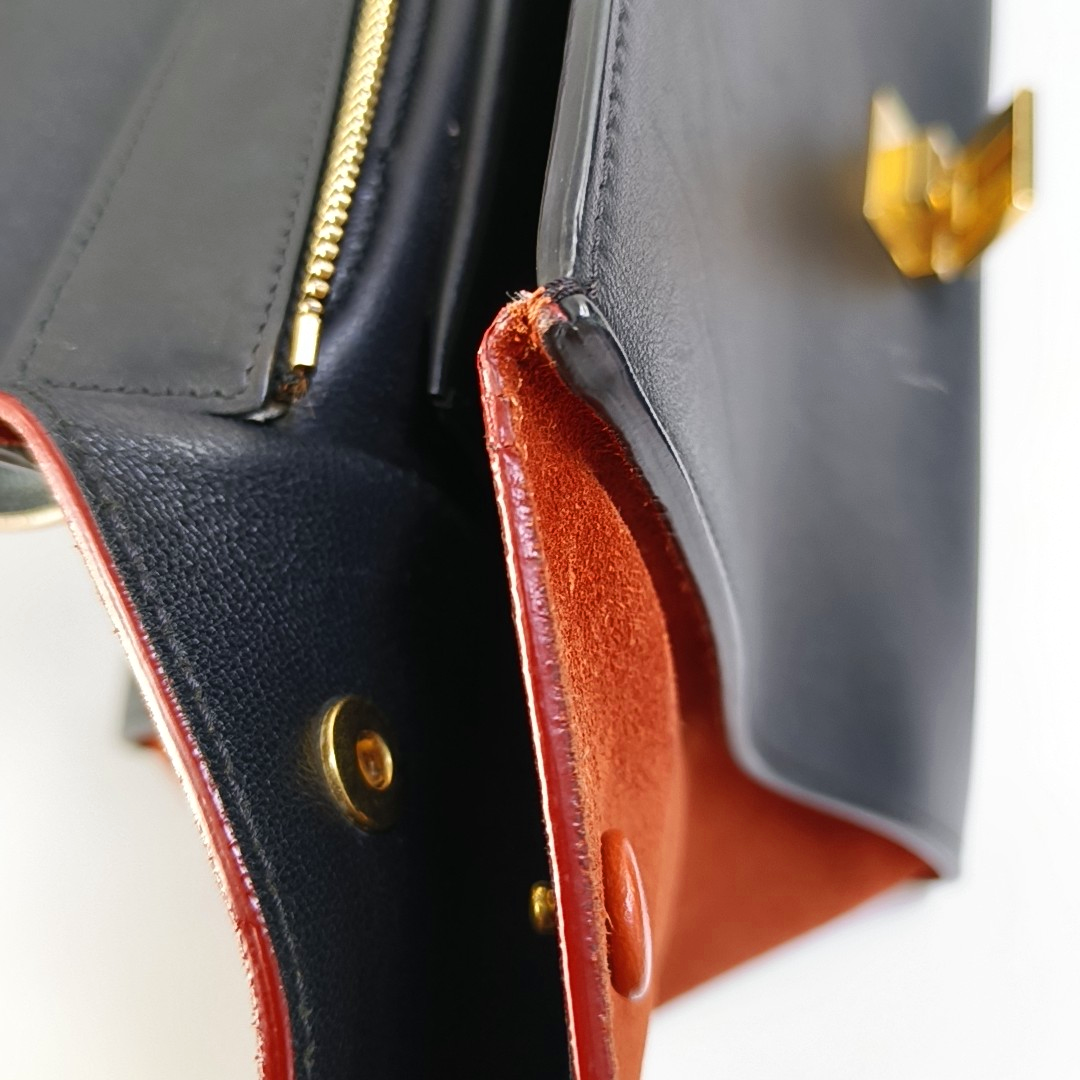 CELINE TRAPEZE Medium size Multicolor Leather Swing Bag Shoulder Bag Tote Bag Crossbody Bag Golden hardware Removable shoulder strap-(SKU)-955616288