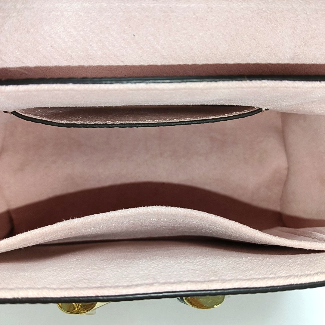 LOUIS VUITTON TWIST Small Pink EPI Leather Water Ripple Crossbody Bag, Shoulder Bag, Handbag, Gold Hardware, 2 Detachable Shoulder Straps, Accessories Included-(SKU)-971017313