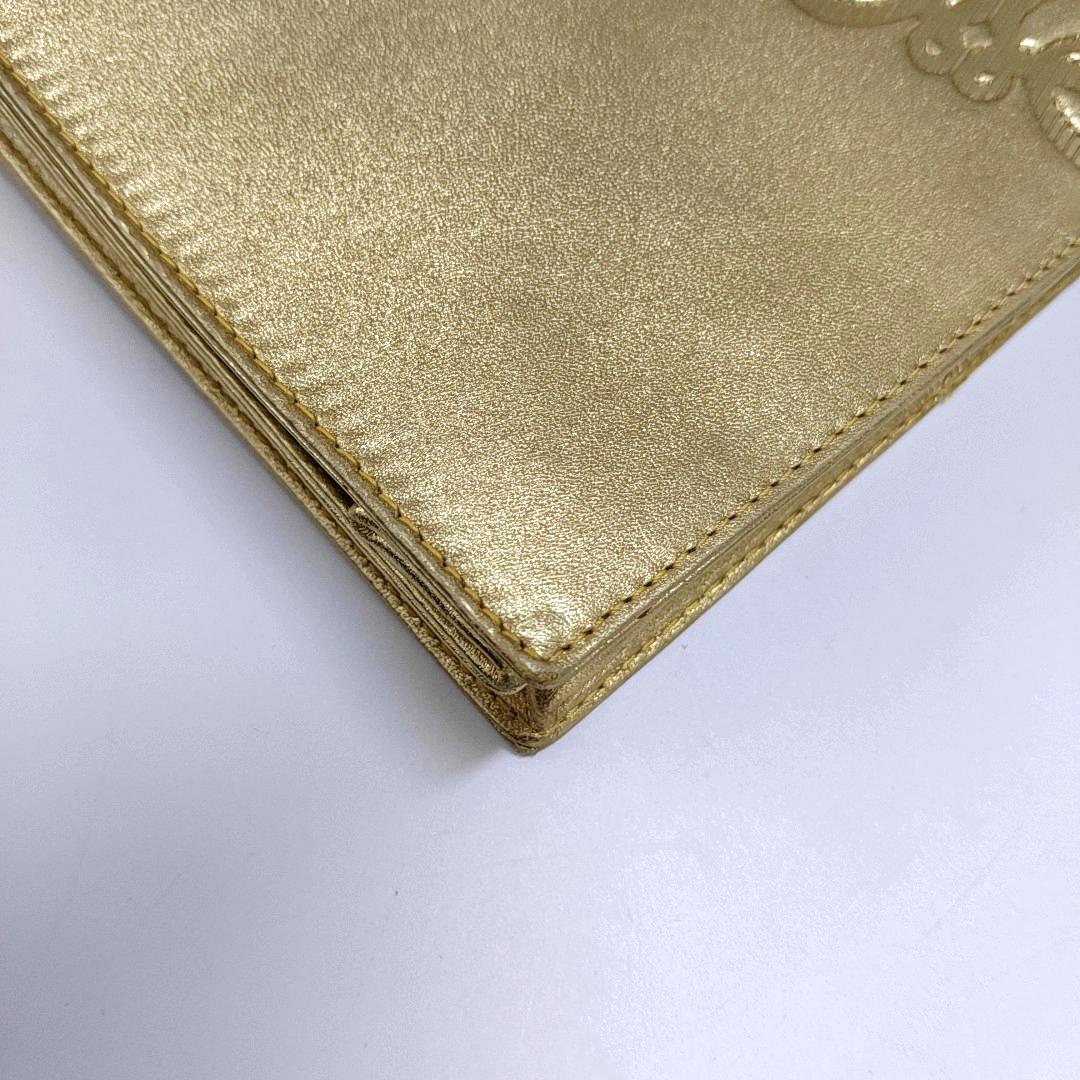 LOEWE Golden Leather Single Shoulder Crossbody Tote Bag Golden hardware Removable shoulder strap-(SKU)-955847634