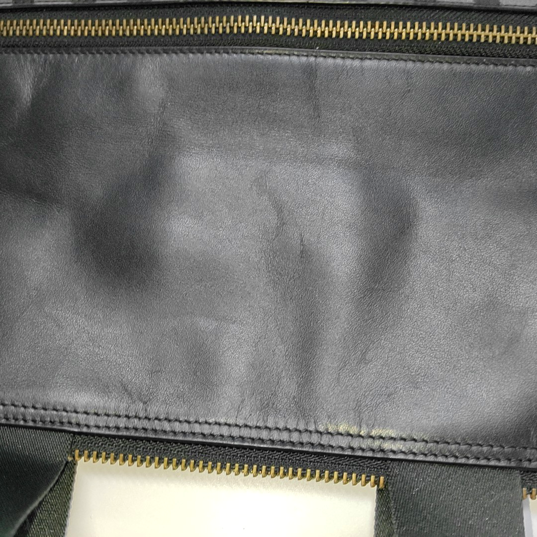 COACH Dark Gray Coated Canvas Single Shoulder Bag Tote Bag Crossbody Bag Gold Black Hardware Removable shoulder strap-(SKU)-14059889