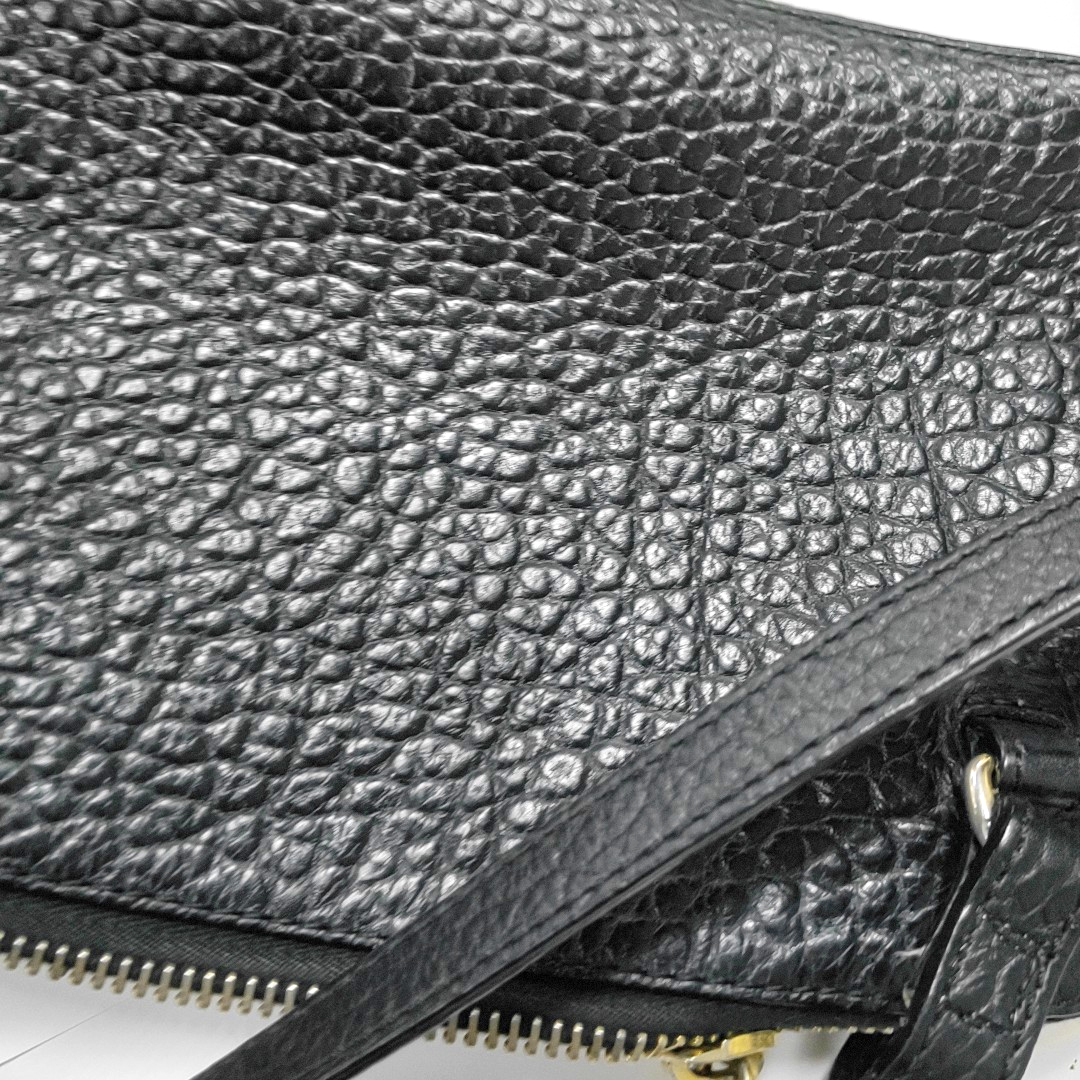 BURBERRY Harrogate Black Cowhide Single Shoulder Bag Crossbody Bag Golden hardware-(SKU)-933835304
