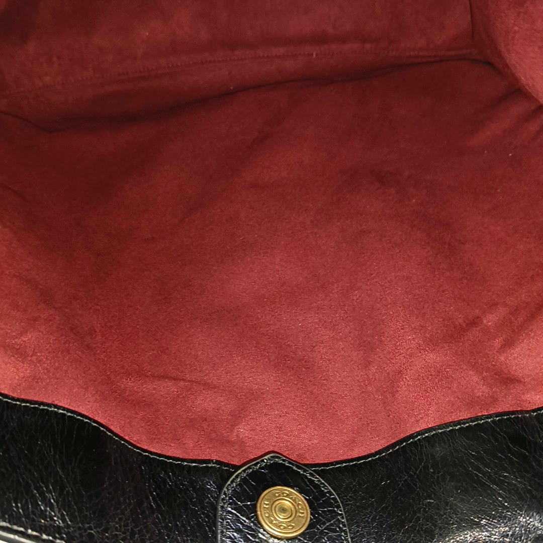 COACH FIELD Red Coated Canvas Carriage Single Shoulder Bag Crossbody Bag Handbag Golden hardware Pouch detachable shoulder strap-(SKU)-14243470