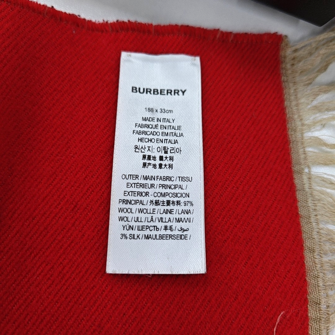 BURBERRY Multicolor Wool Blended Scarf-(SKU)-945811965